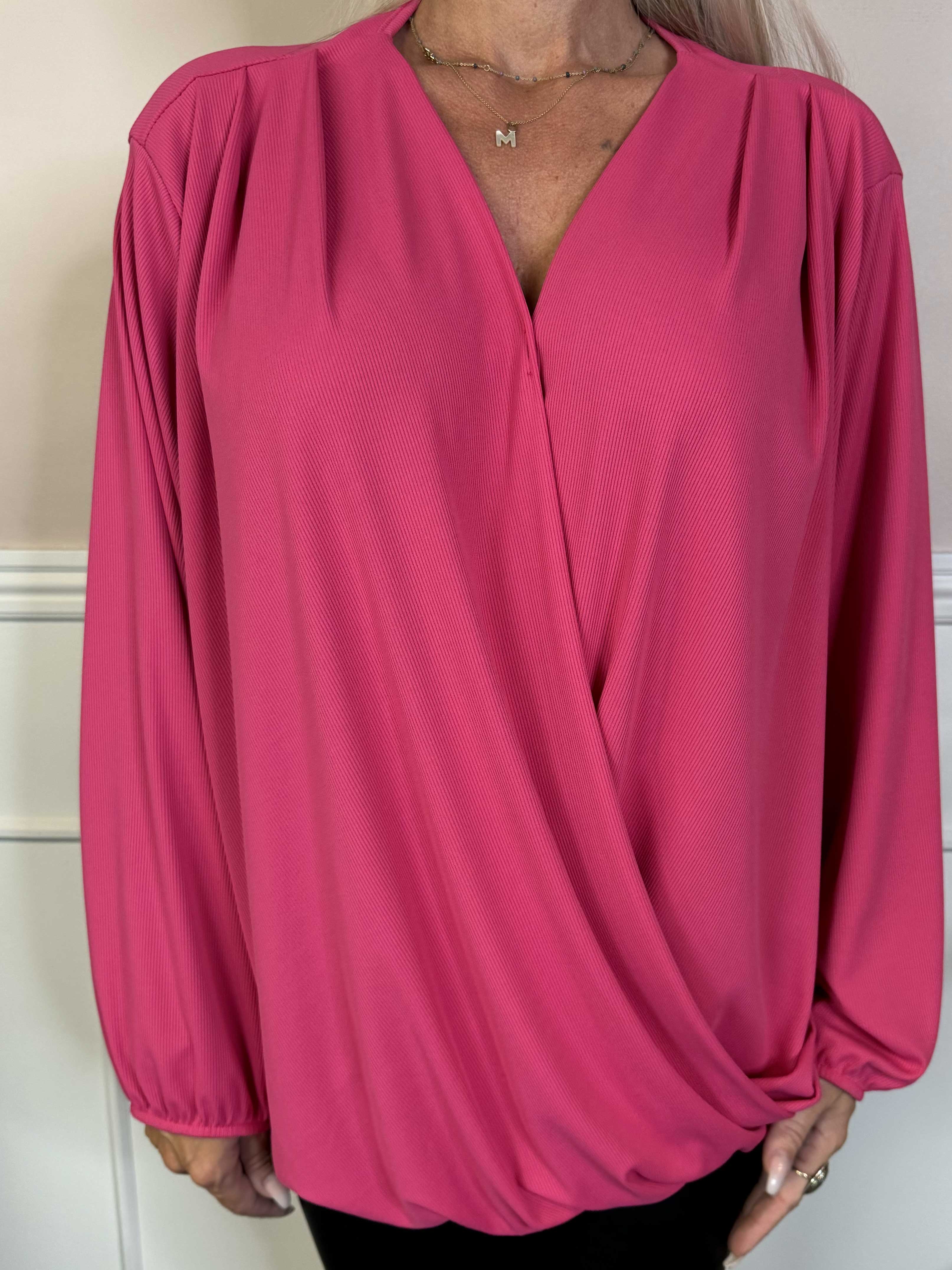 Naomi - Ribbet tunika med elastik